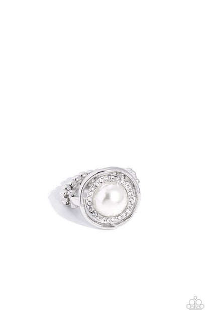 Chic Center - white - Papaparazzi ring