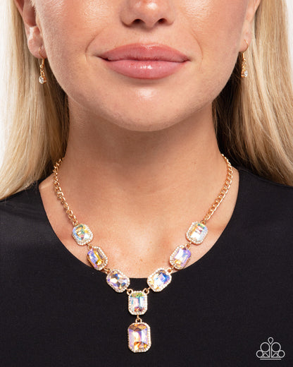 Chic Collision - orange - Paparazzi necklace