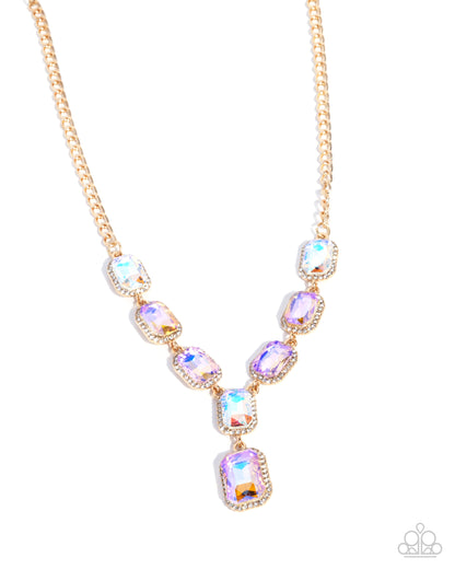 Chic Collision - orange - Paparazzi necklace