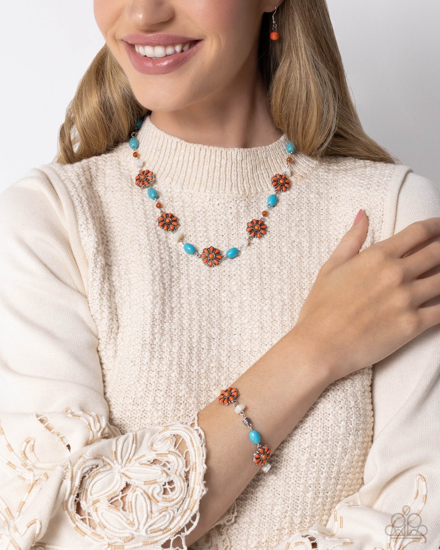 Triumphant Trellis - orange - Paparazzi bracelet