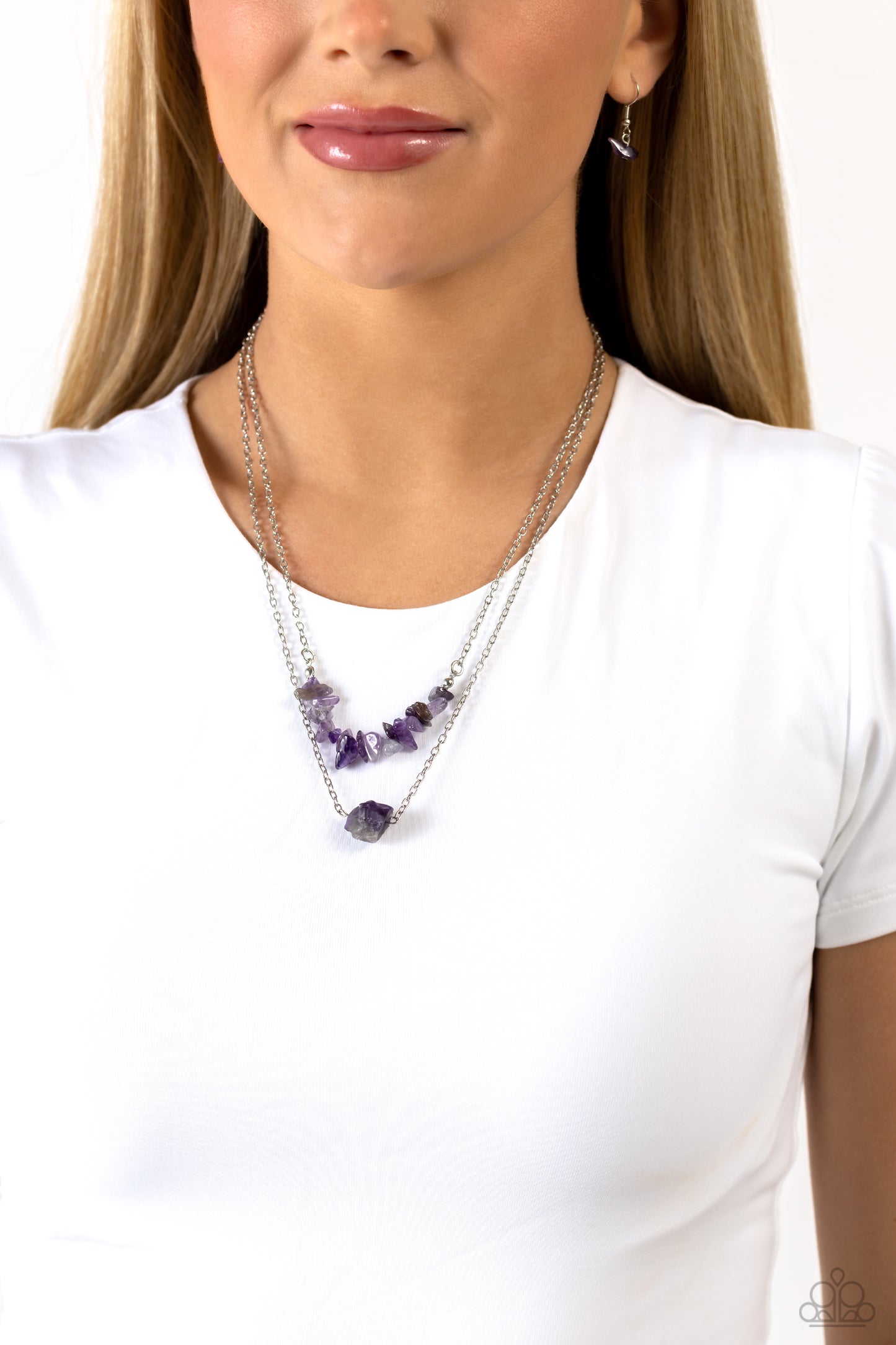 Chiseled Caliber - purple - Paparazzi necklace