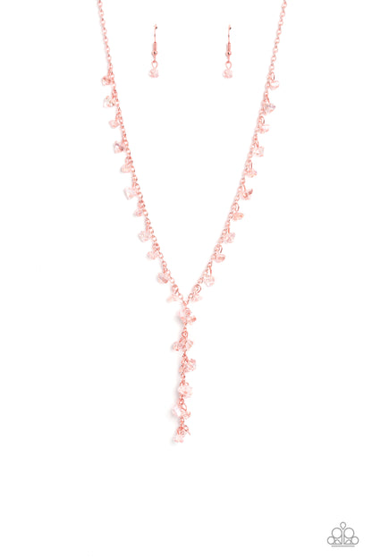 Chiseled Catwalk - copper - Paparazzi necklace