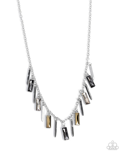 Chiseled Change - silver - Paparazzi necklace