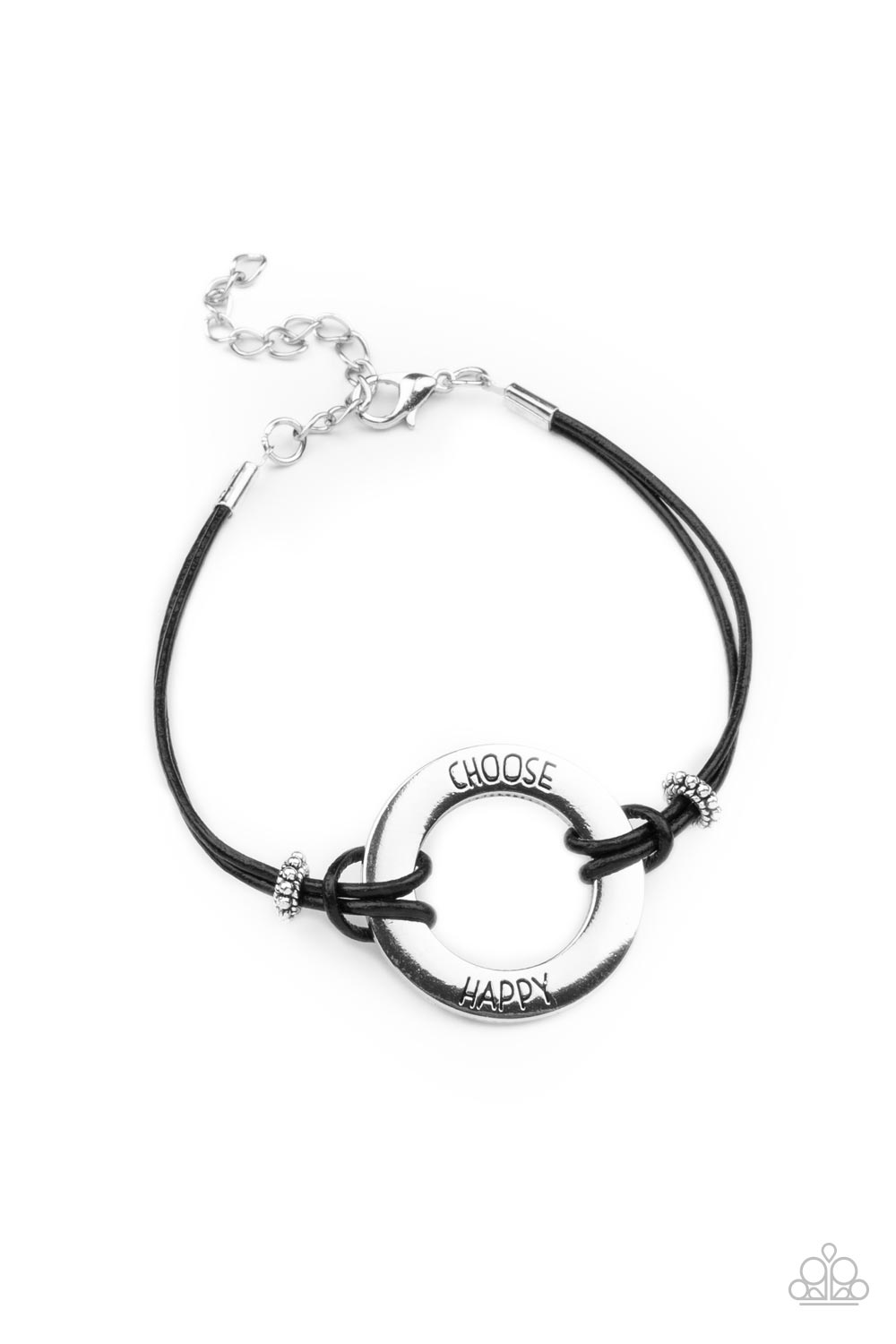 Choose Happy - black - Paparazzi bracelet