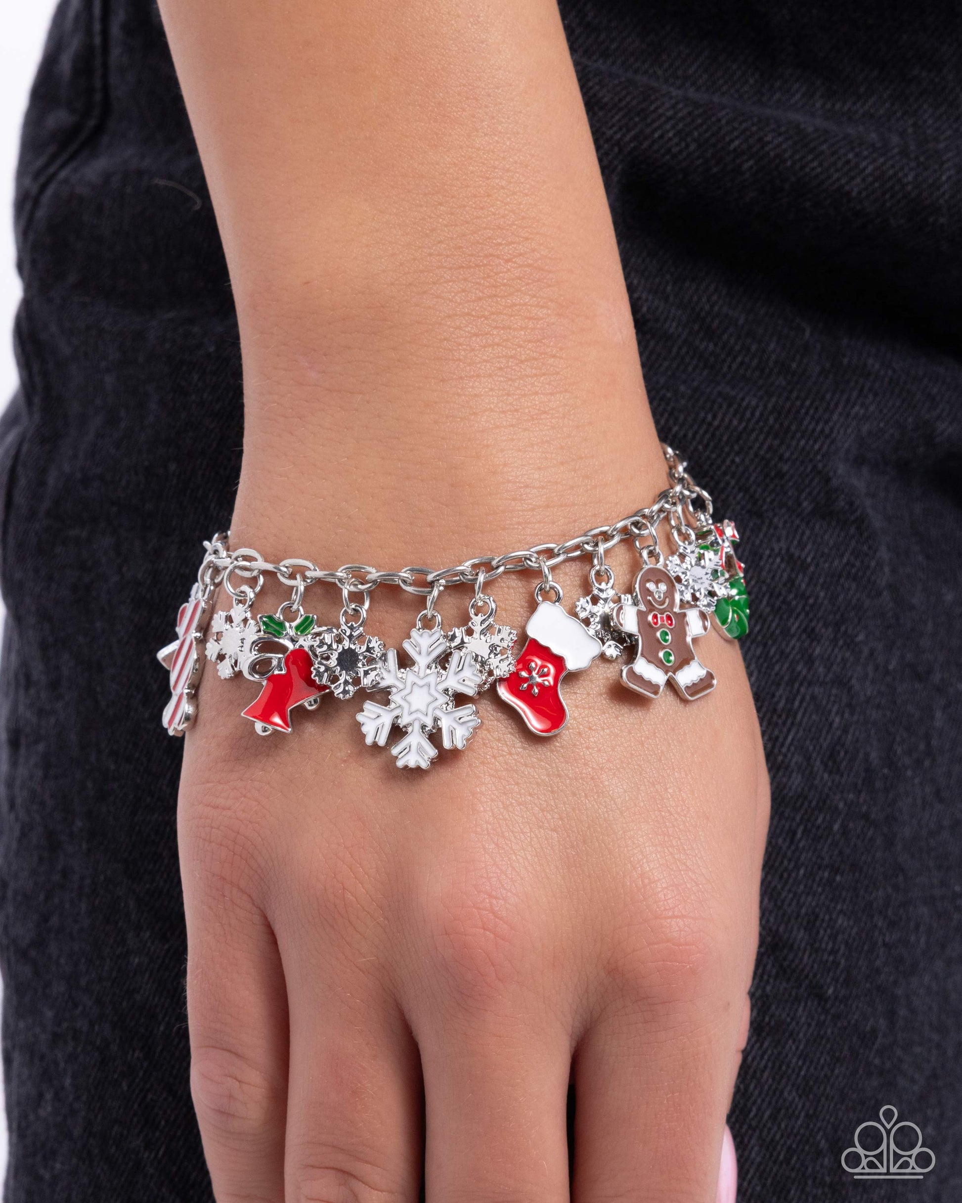 Christmas Cascade - multi - Paparazzi bracelet