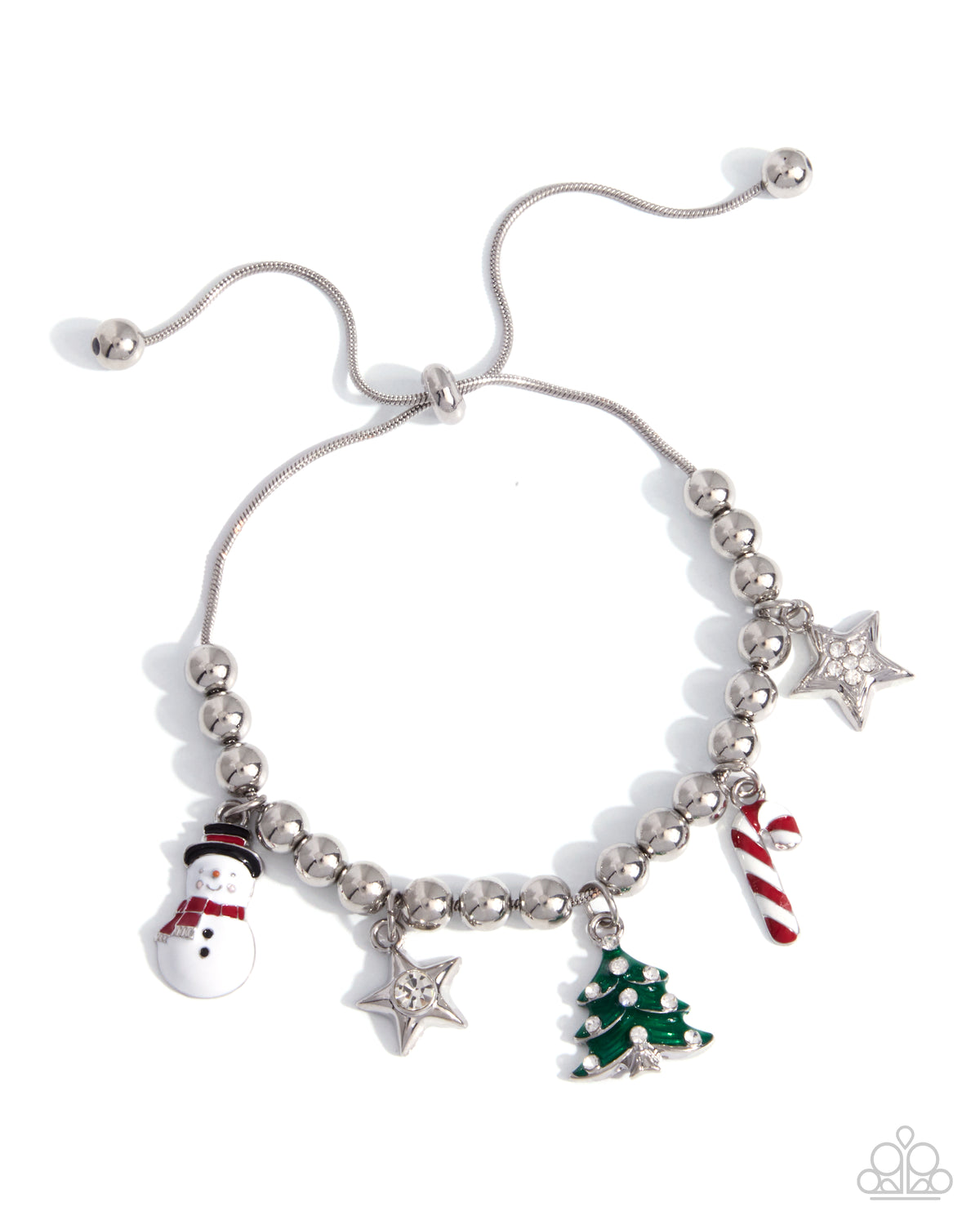 Christmas Morning Feeling - silver - Paparazzi bracelet