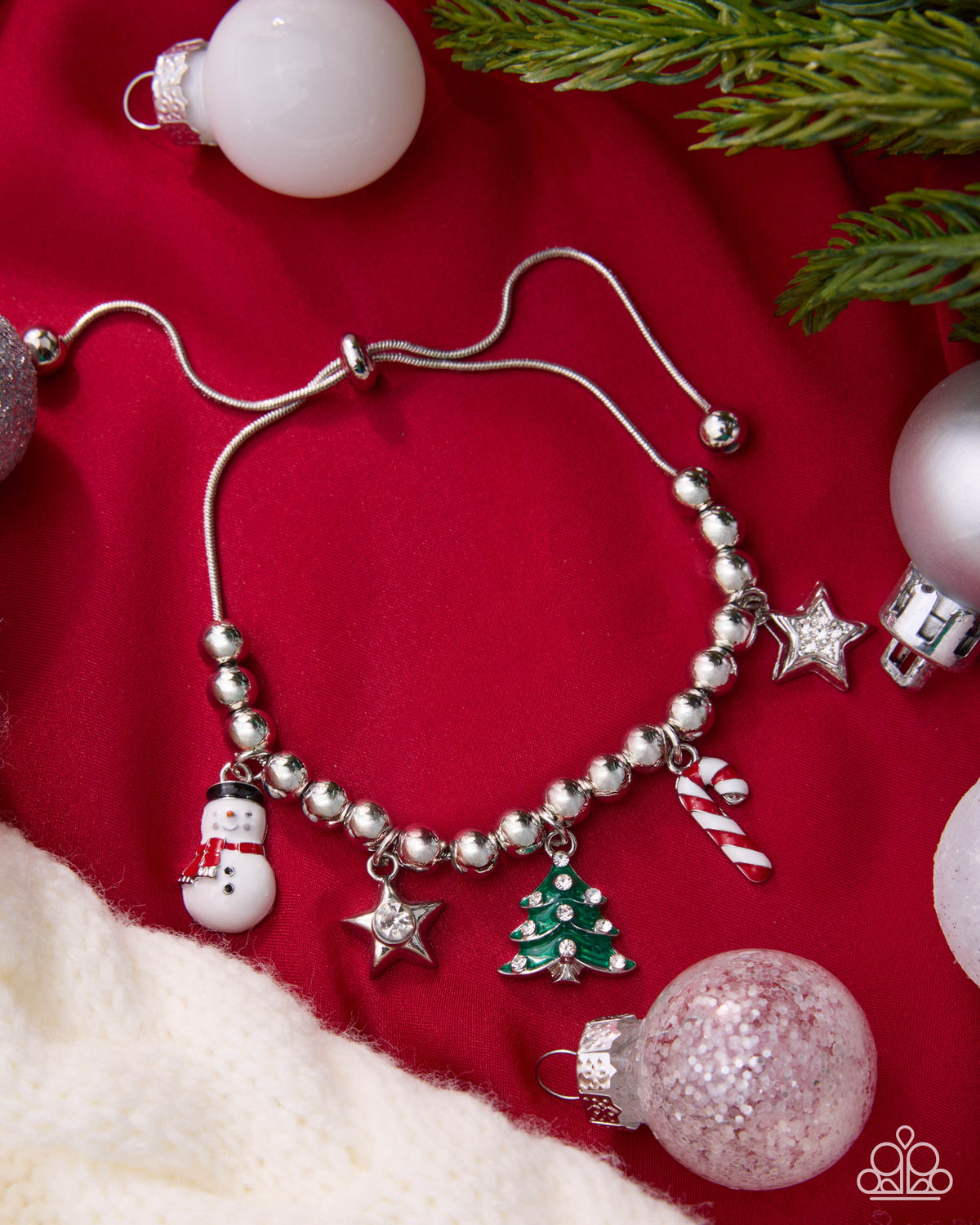 Christmas Morning Feeling - silver - Paparazzi bracelet