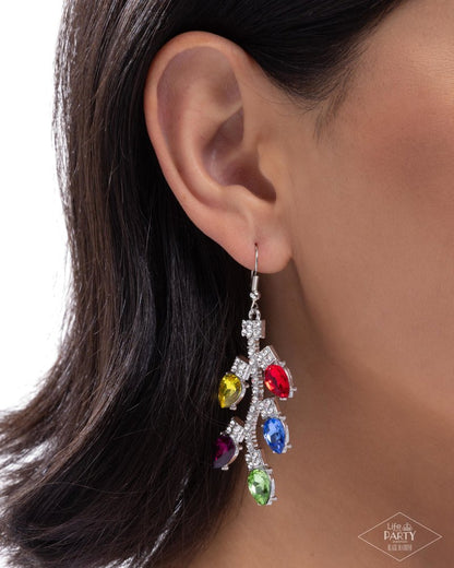 Christmas Lights - multi - Paparazzi earrings