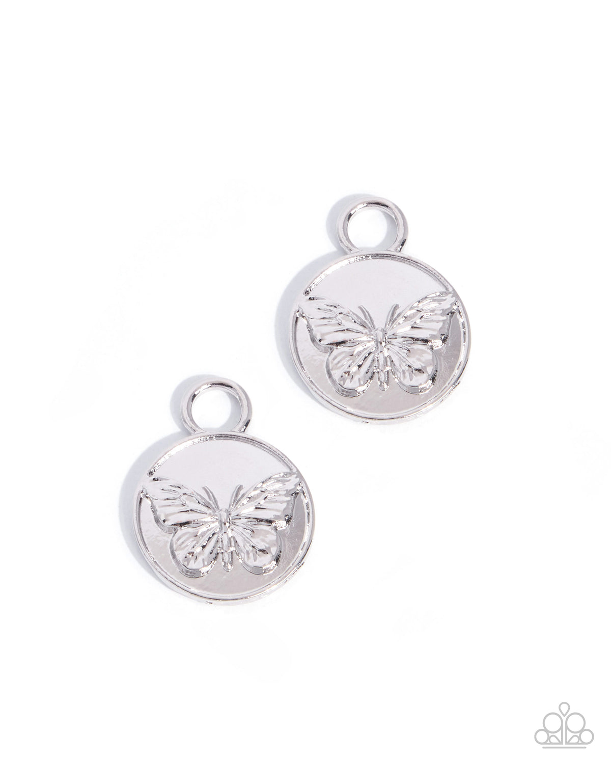 Chrysalis Change - silver - Paparazzi earring charms