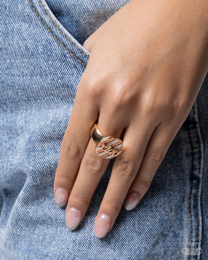 Ciao Cameo - orange - Paparazzi ring