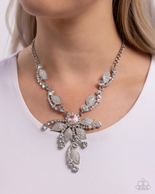 Cinematic Chic - white - Paparazzi necklace
