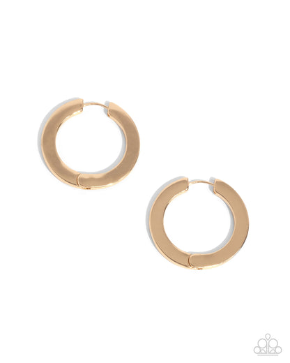 Circling Chariot - gold - Paparazzi earrings