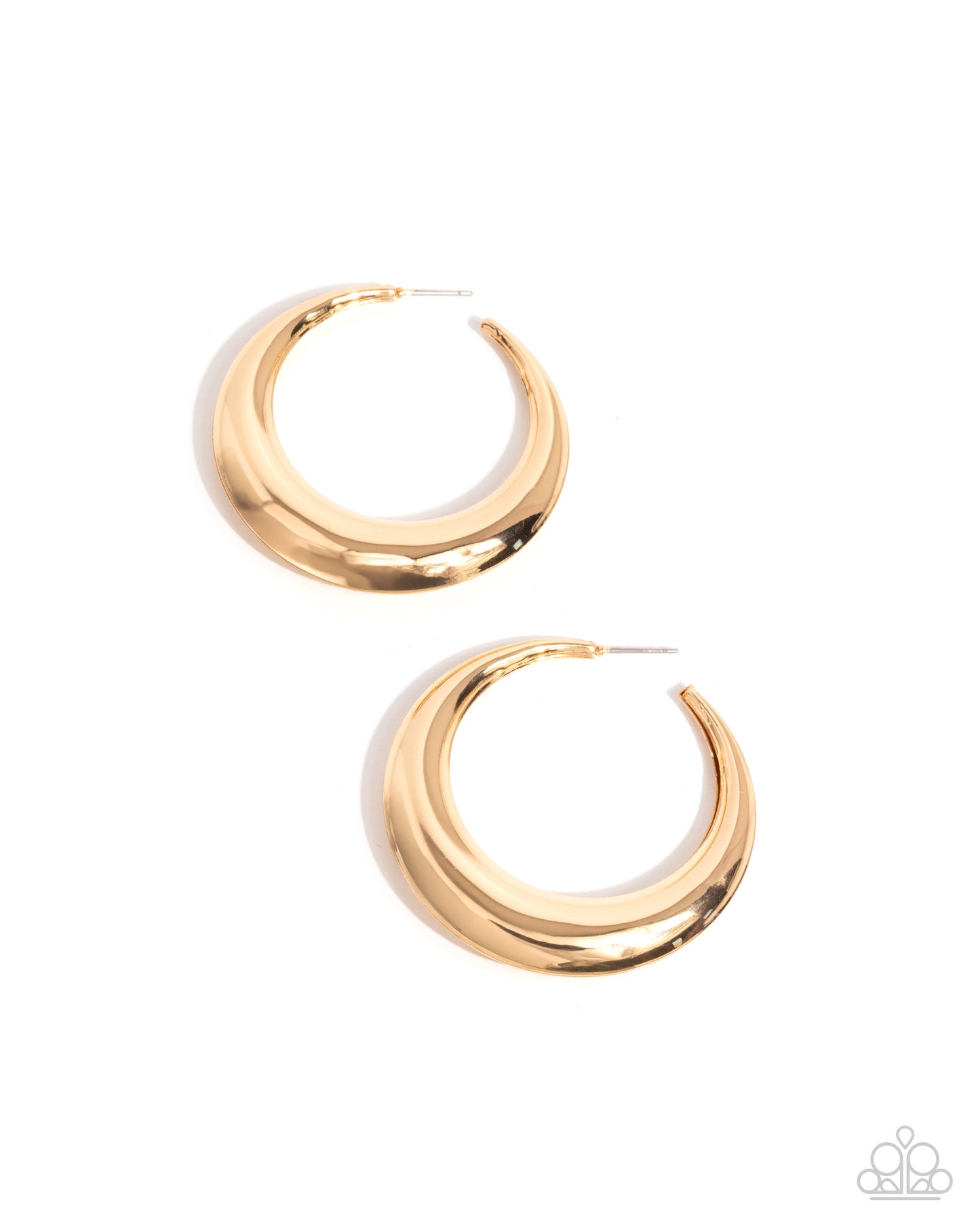 Circular Circumstance - gold - Paparazzi earrings