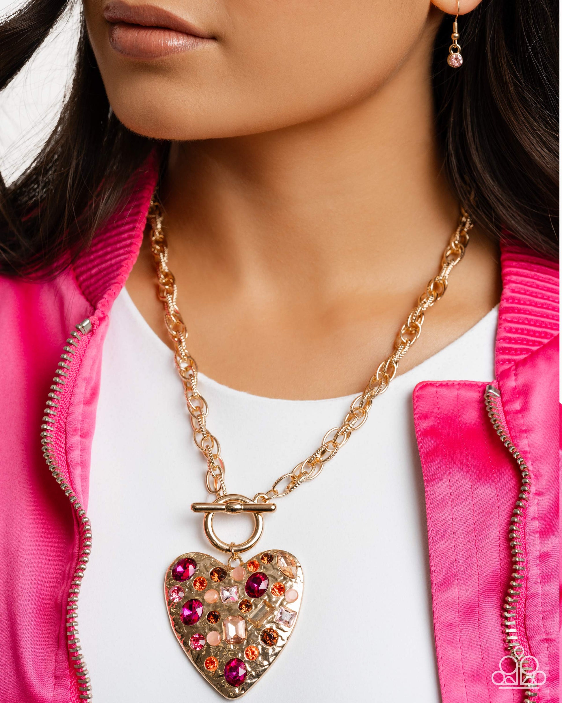 Circulated Chic - pink - Paparazzi necklace