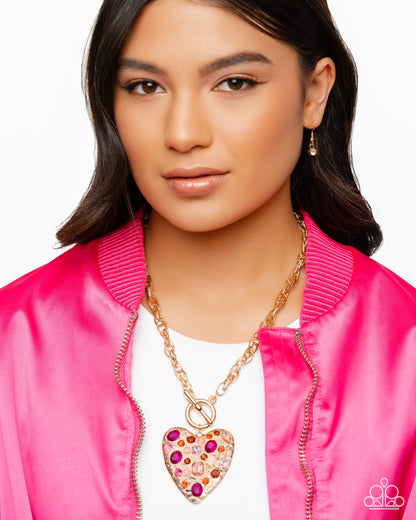 Circulated Chic - pink - Paparazzi necklace