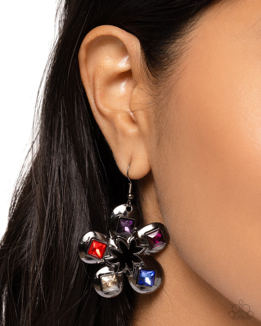 Circus Conservatory - black - Paparazzi earrings