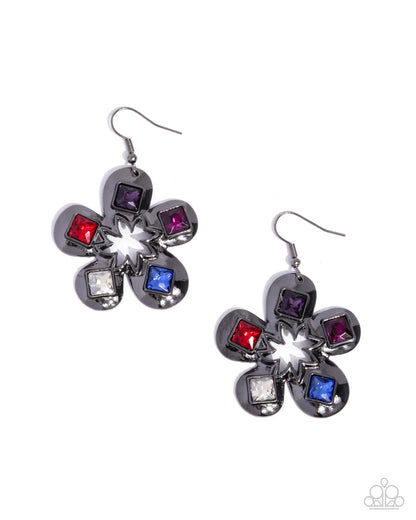 Circus Conservatory - black - Paparazzi earrings