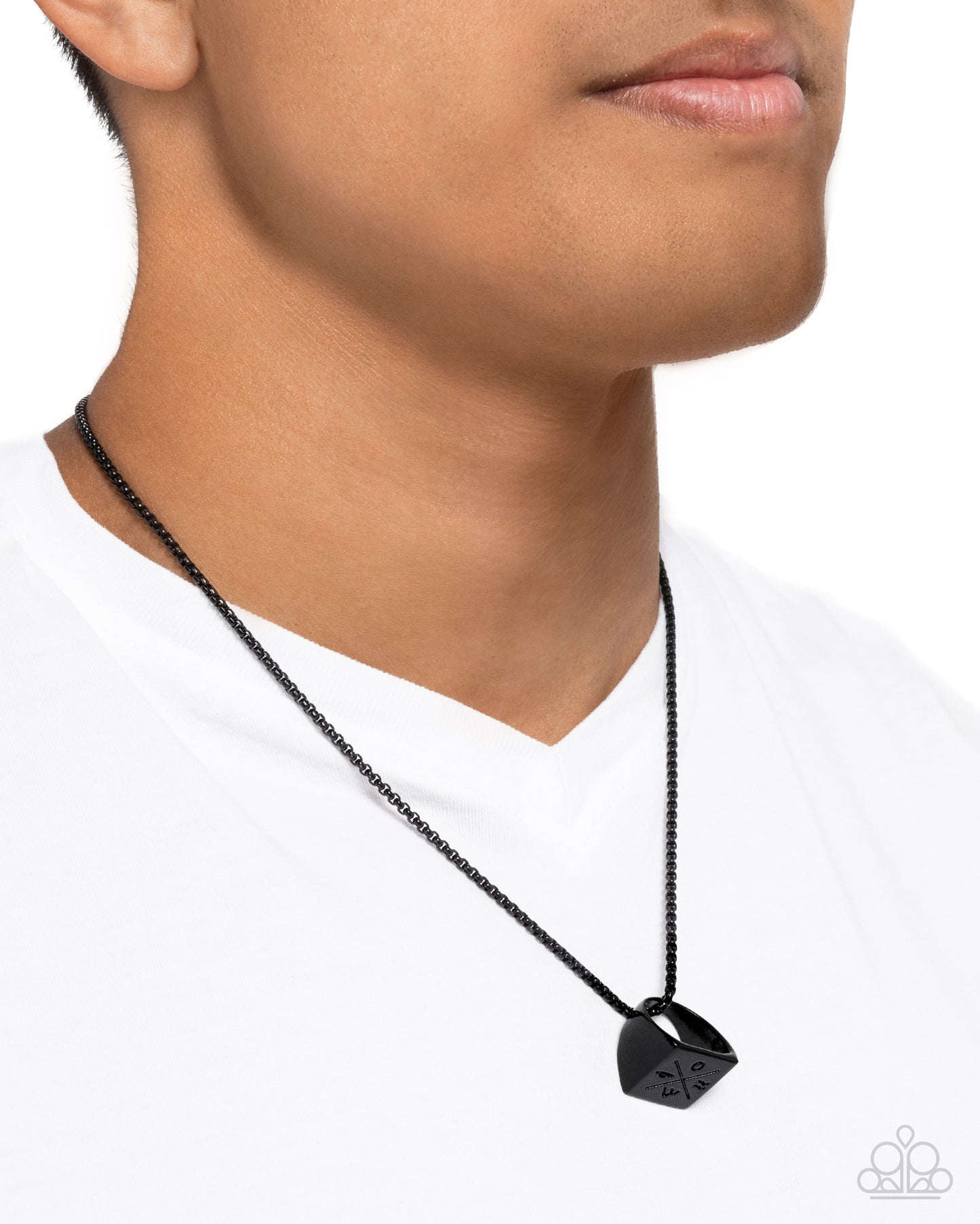 City Chase - black - Paparazzi MENS necklace