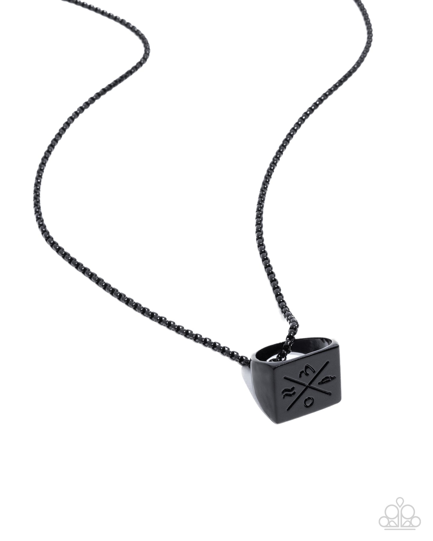 City Chase - black - Paparazzi MENS necklace