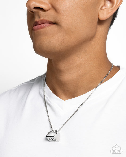 City Chase - silver - Paparazzi MENS necklace