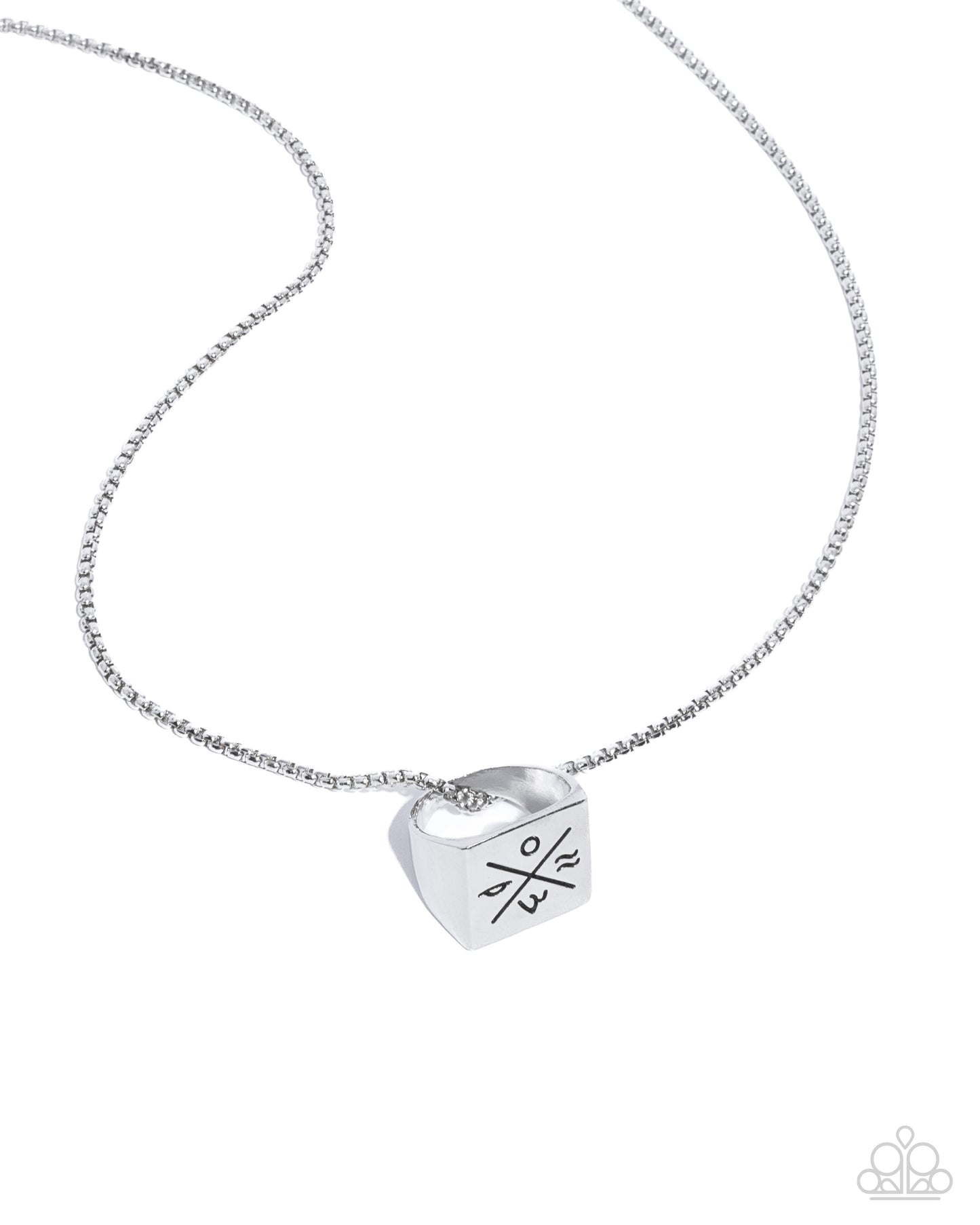 City Chase - silver - Paparazzi MENS necklace