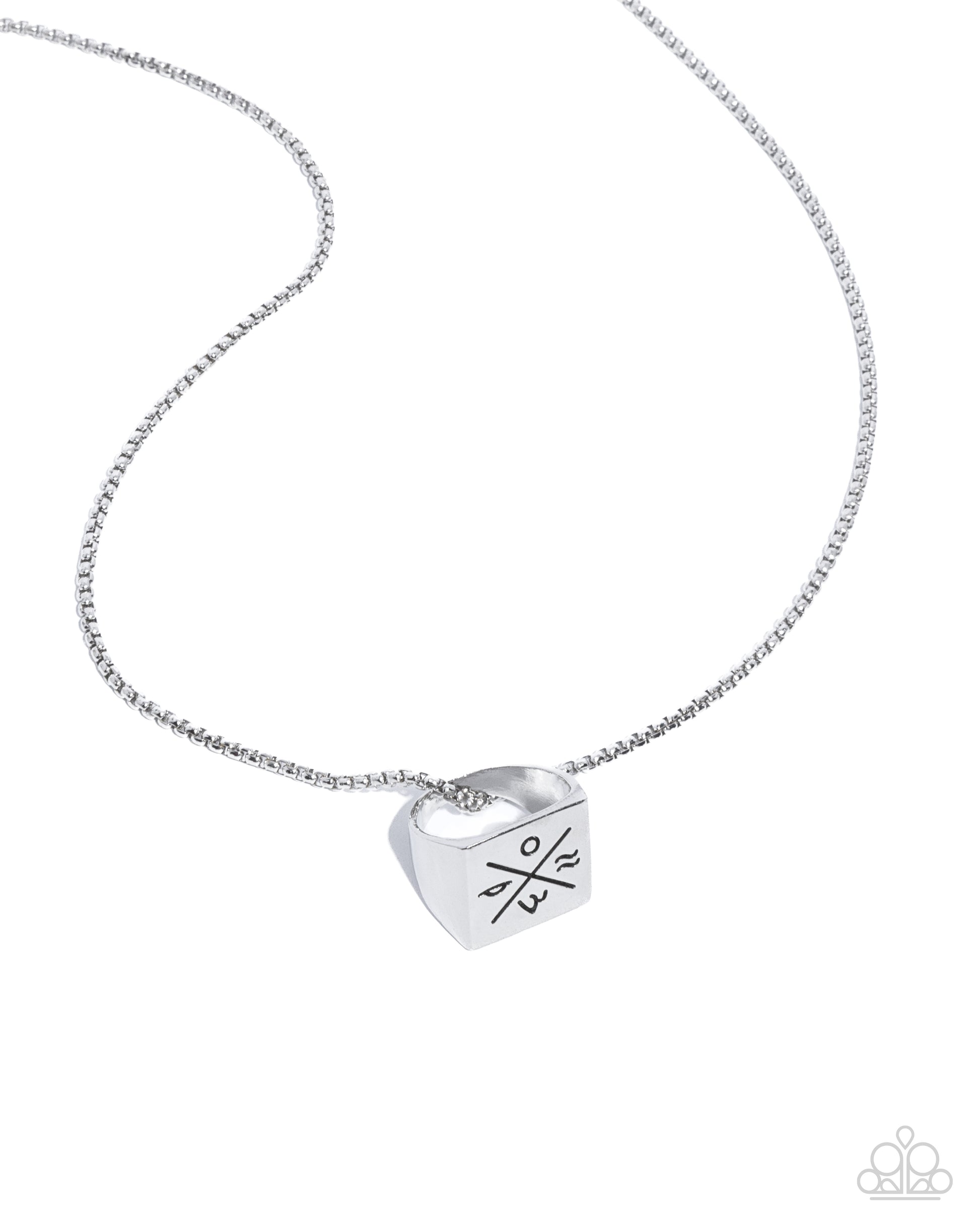 City Chase - silver - Paparazzi MENS necklace