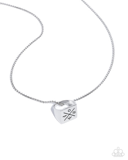 City Chase - silver - Paparazzi MENS necklace