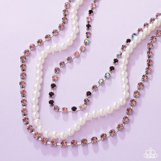 Class Change - purple - Paparazzi necklace