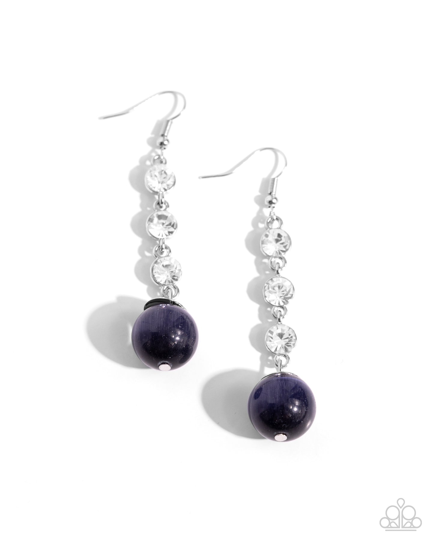 Classy Cadence - blue - Paparazzi earrings