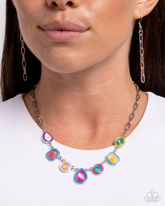 Classy Character - blue - Paparazzi necklace