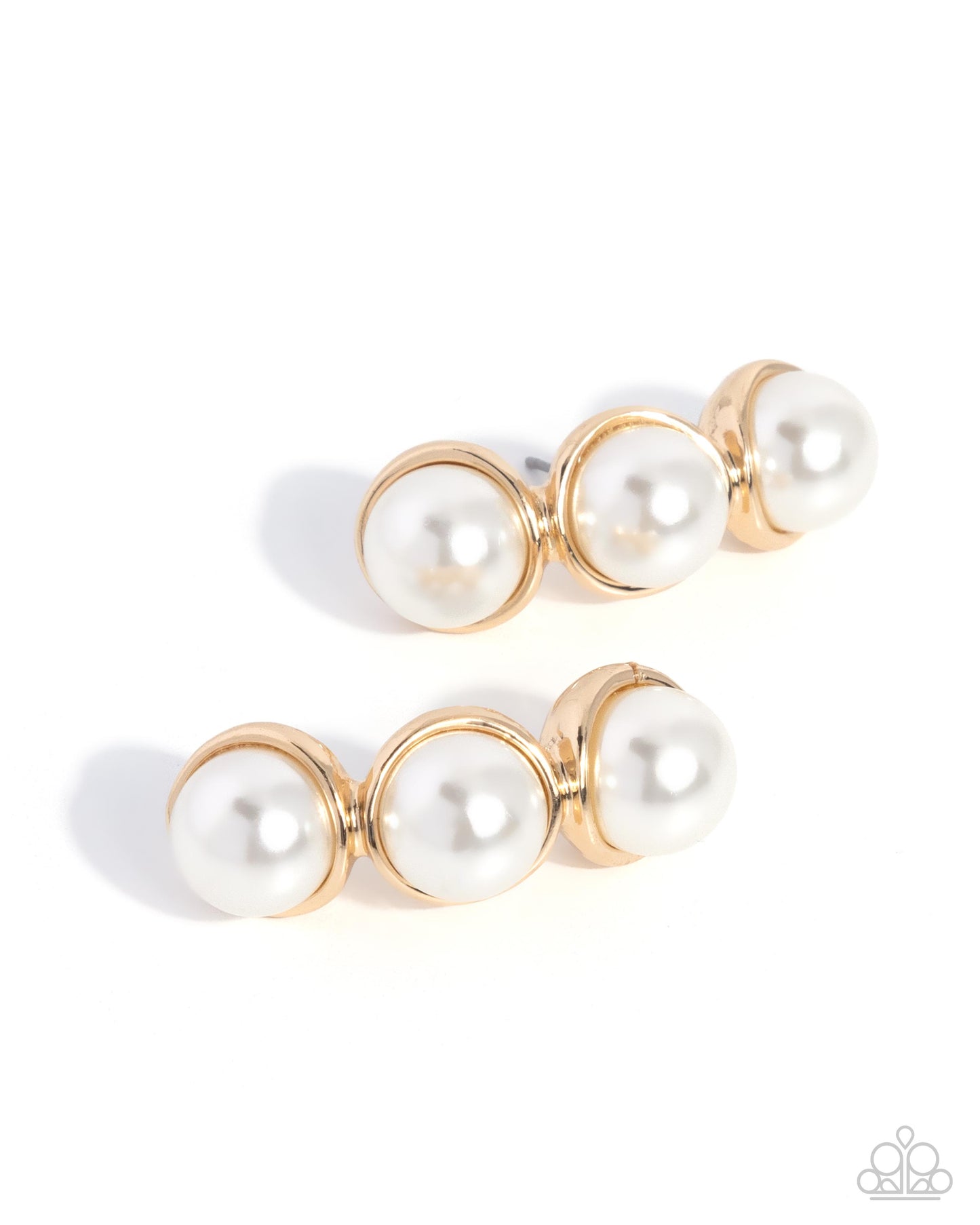 Classy Cinderella - gold - Paparazzi earrings