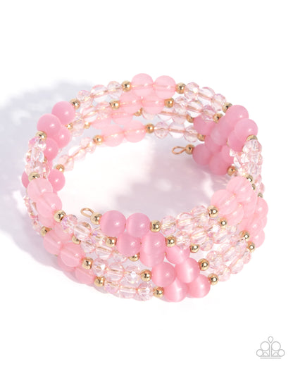 Classy Coil - pink - Paparazzi bracelet