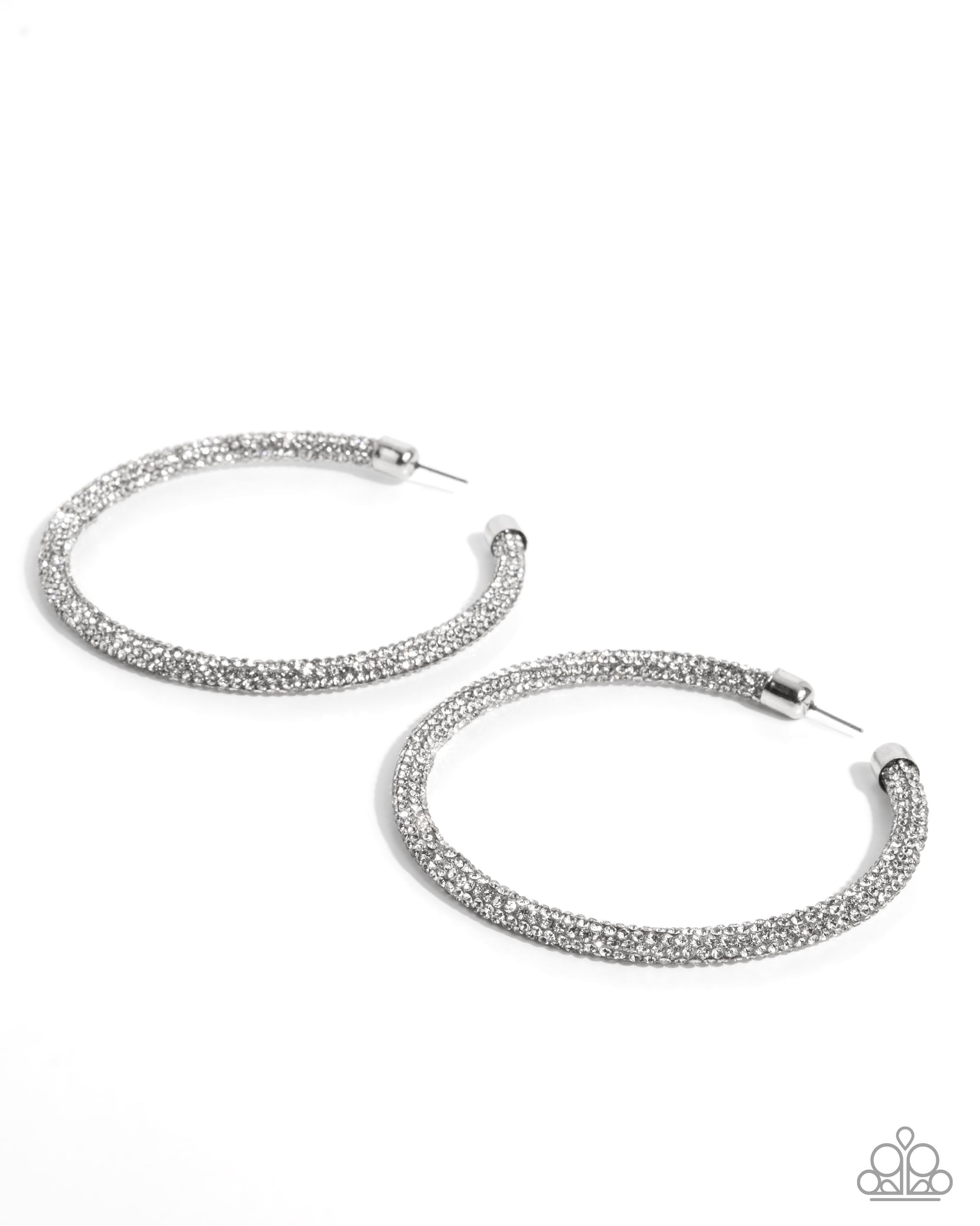 Classy Condition - white - Paparazzi earrings