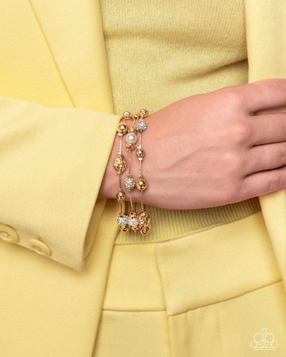 Classy Cruise - gold - Paparazzi bracelet