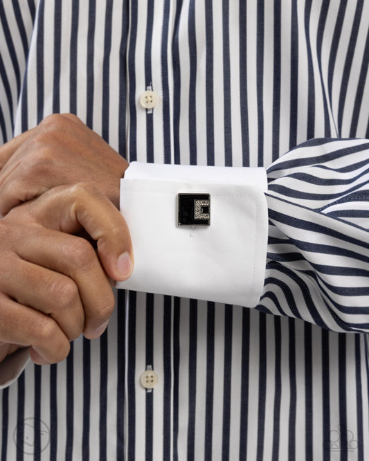 Classy Cuff Links - black - Paparazzi MENS cufflinks