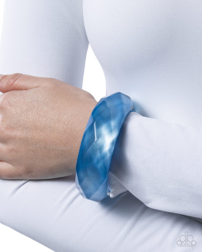 Clear Clairvoyance - blue - Paparazzi bracelet