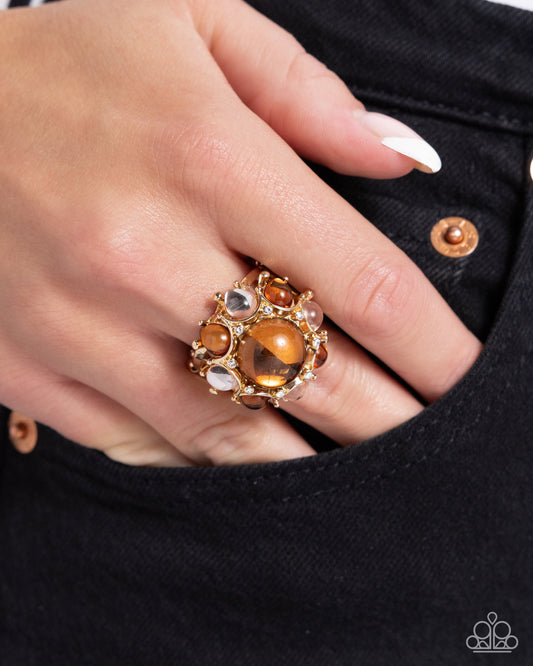 Clear Comfort - brown - Paparazzi ring