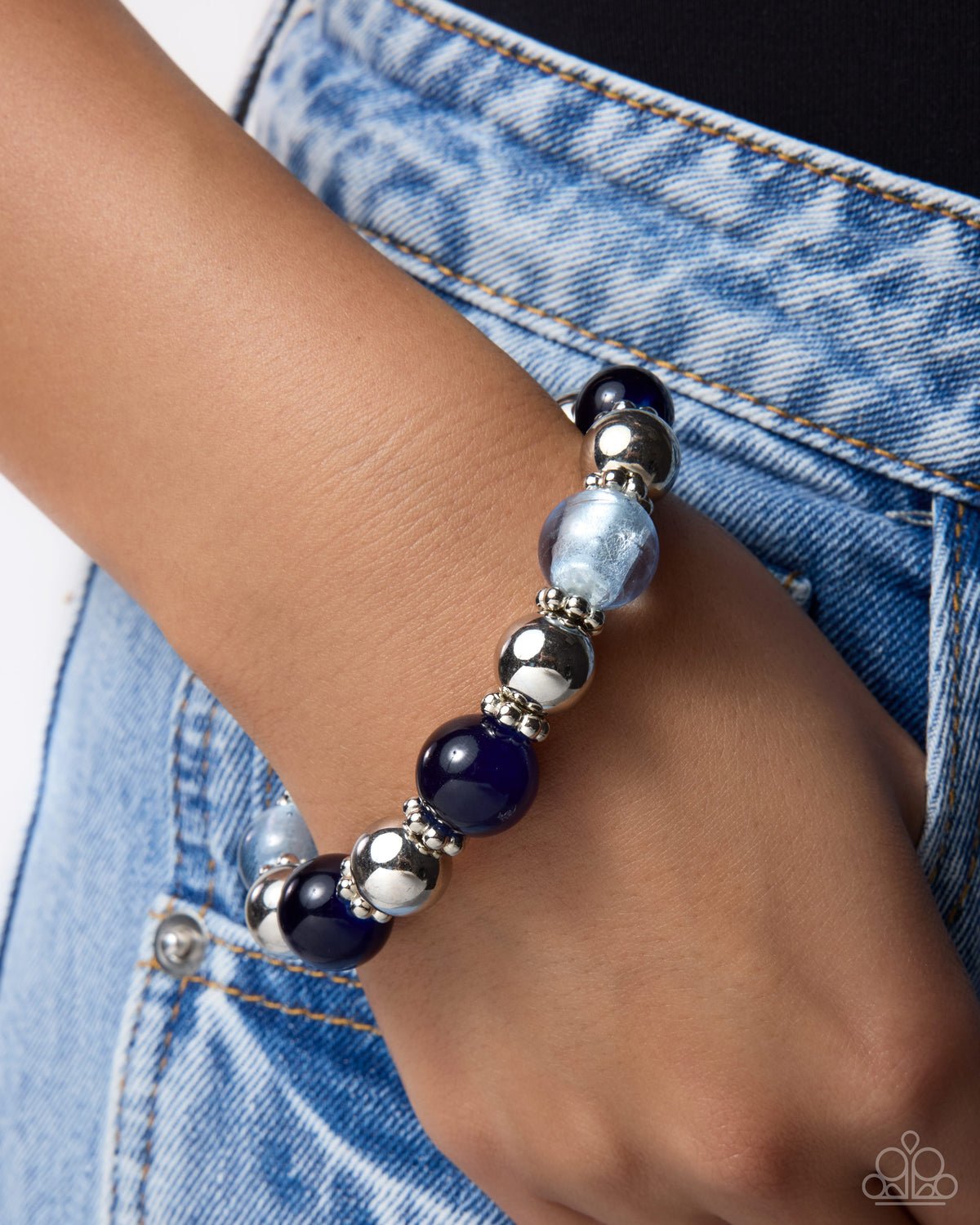 Clear Conviction - blue - Paparazzi bracelet