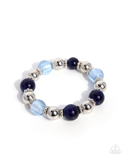 Clear Conviction - blue - Paparazzi bracelet