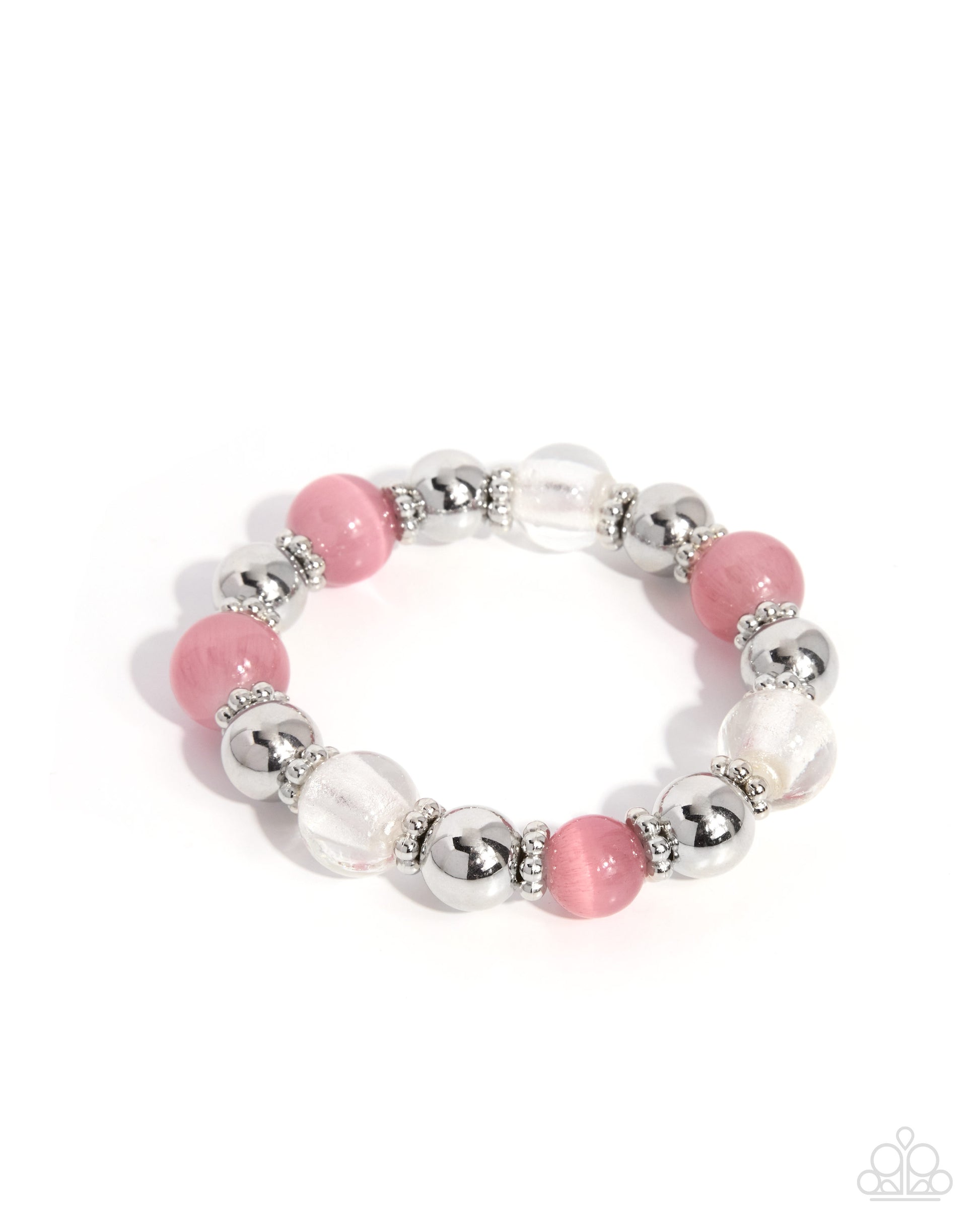 Clear Conviction - pink - Paparazzi bracelet