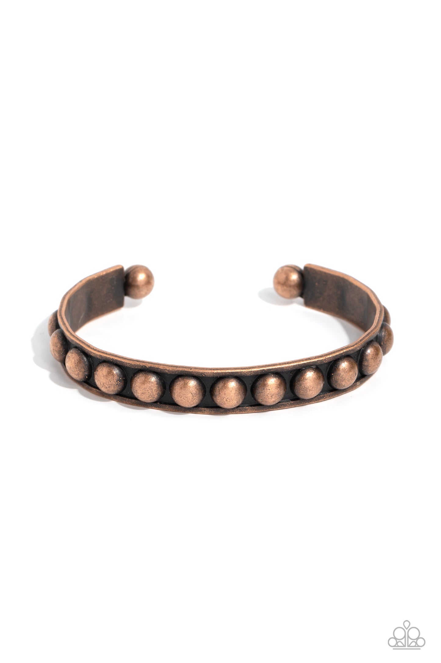 Clear as STUD - copper - Paparazzi bracelet