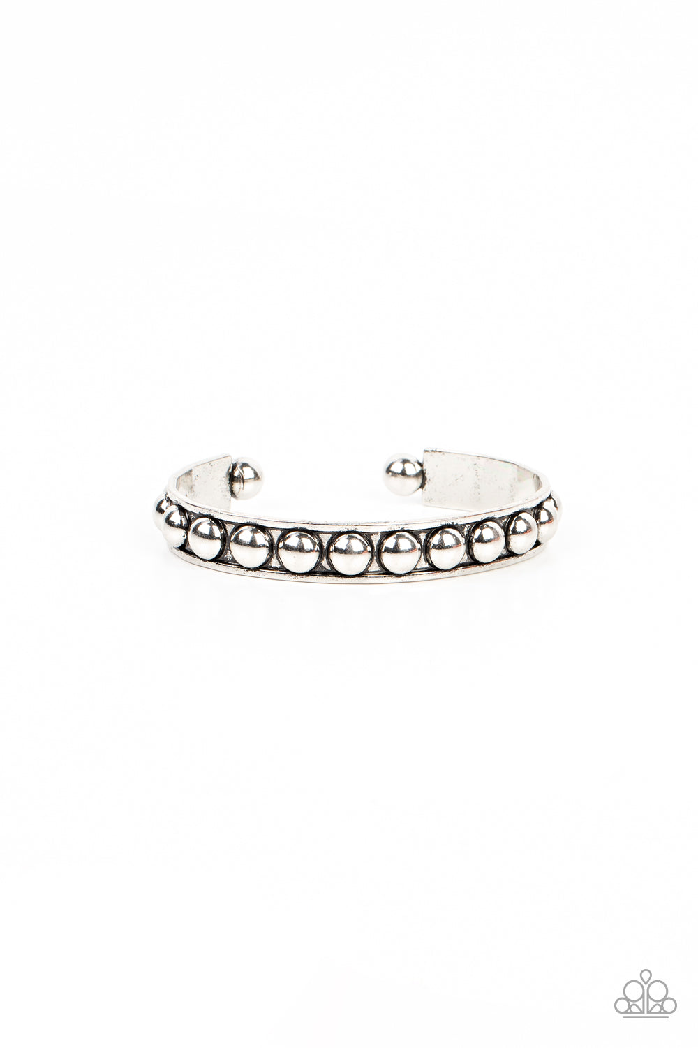Clear as STUD - silver - Paparazzi bracelet