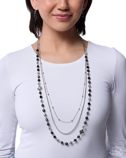 Clover Command - black - Paparazzi necklace