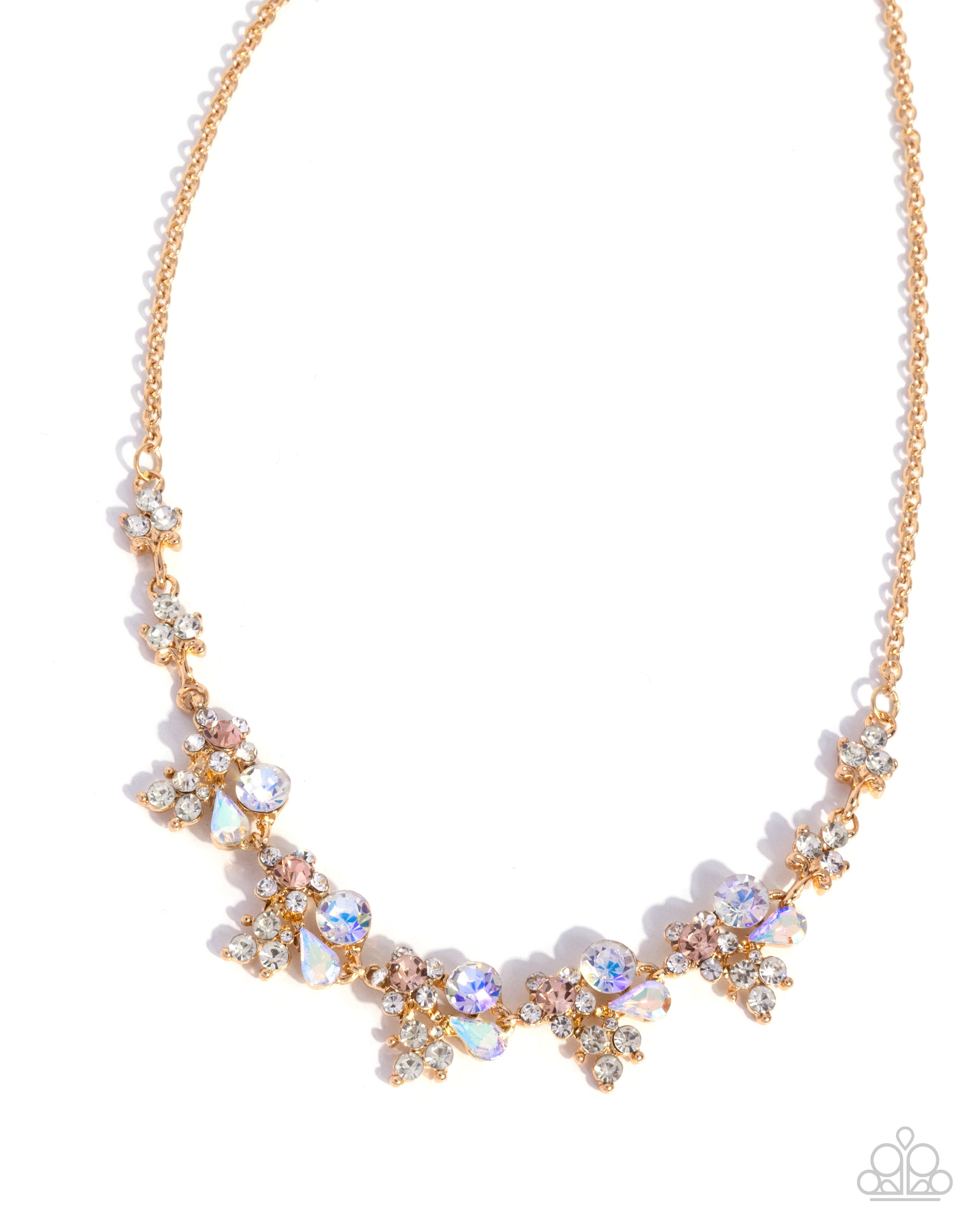 Clustered Cabaret - yellow - Paparazzi necklace