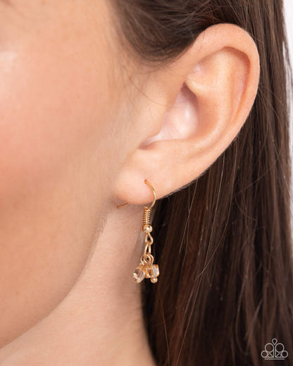 Clustered Candescence - gold - Paparazzi necklace