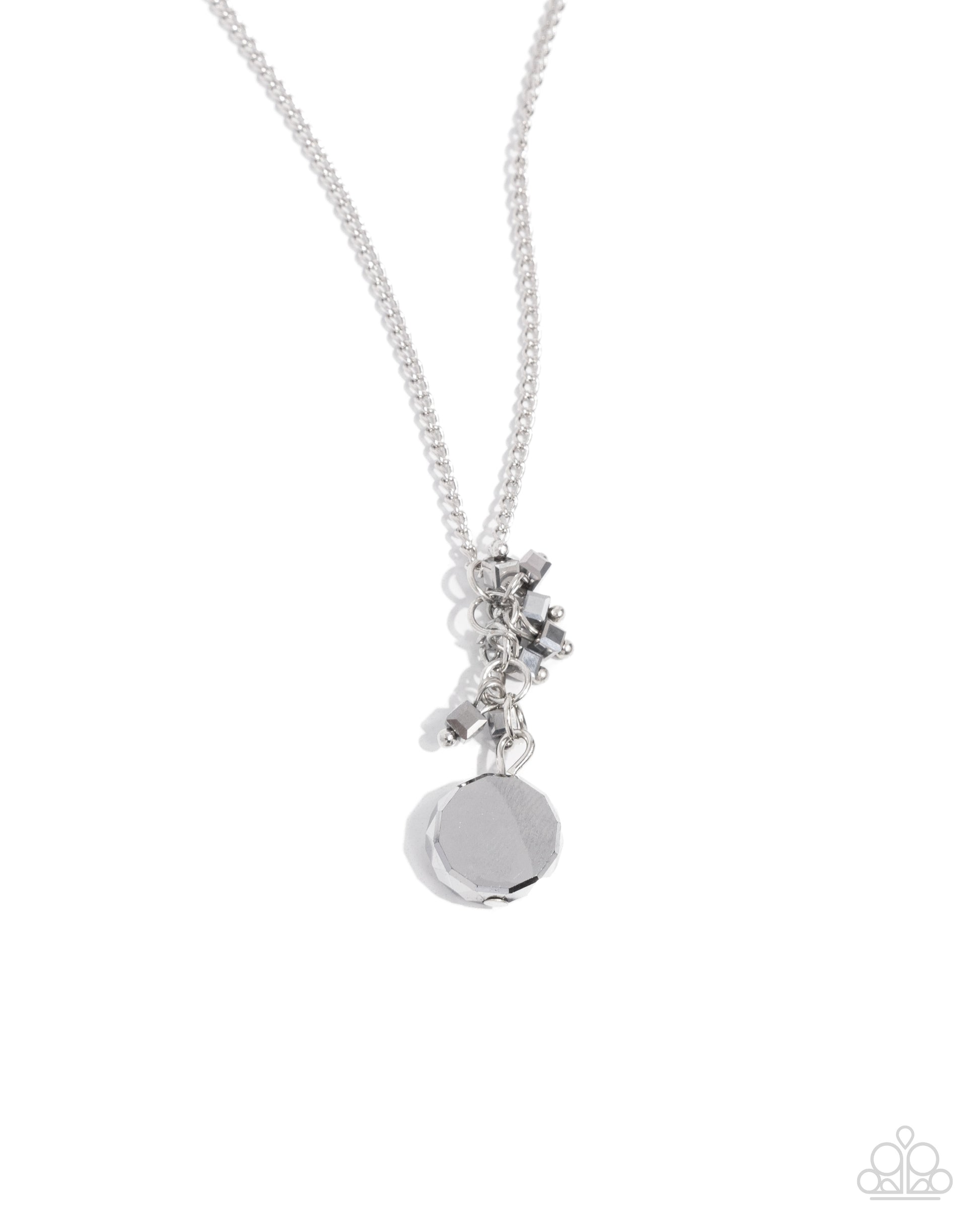 Clustered Candescence - silver - Paparazzi necklace