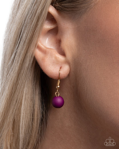 Clustered Court - purple - Paparazzi necklace