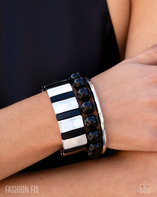 Coastal Cadence - black - Paparazzi bracelet