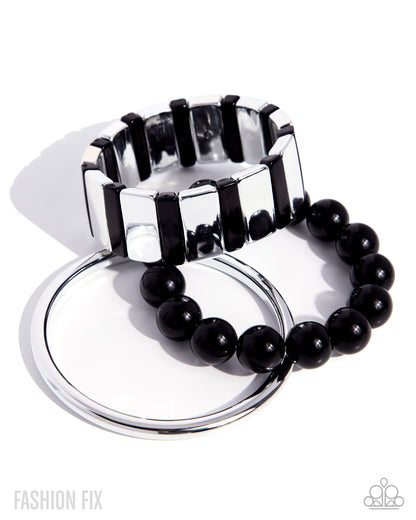 Coastal Cadence - black - Paparazzi bracelet