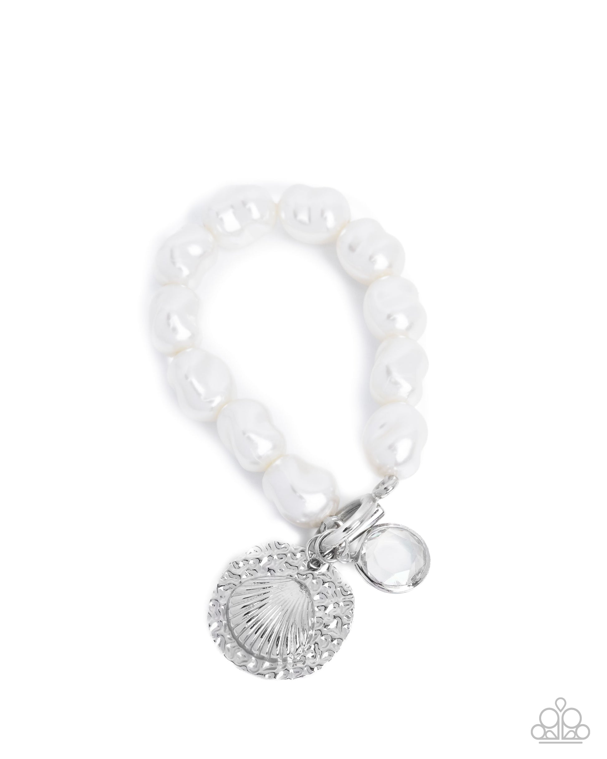 Coastal Cadenza - white - Paparazzi bracelet